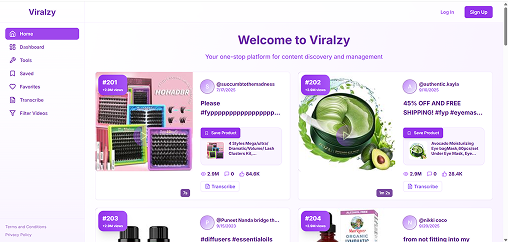 Viralzy Dashboard